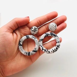 Valerie Faux Snake Print Earrings 🎁 BUNDLE EARRINGS - 3/$55 OR 5/$70 🎁